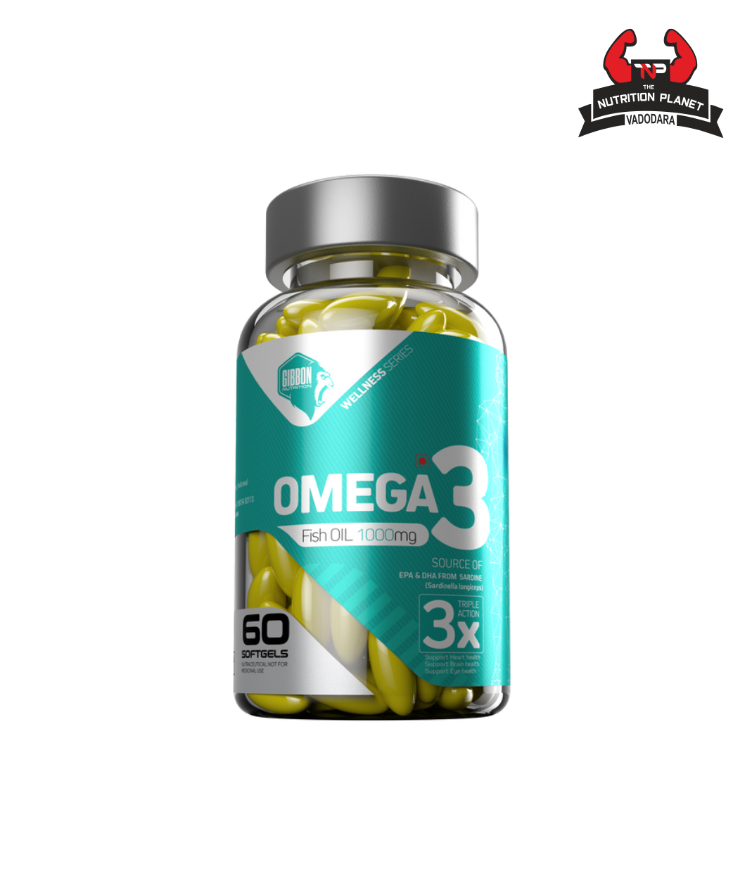 Gibbon Nutrition Omega 3 (60 Softgel Capsules)